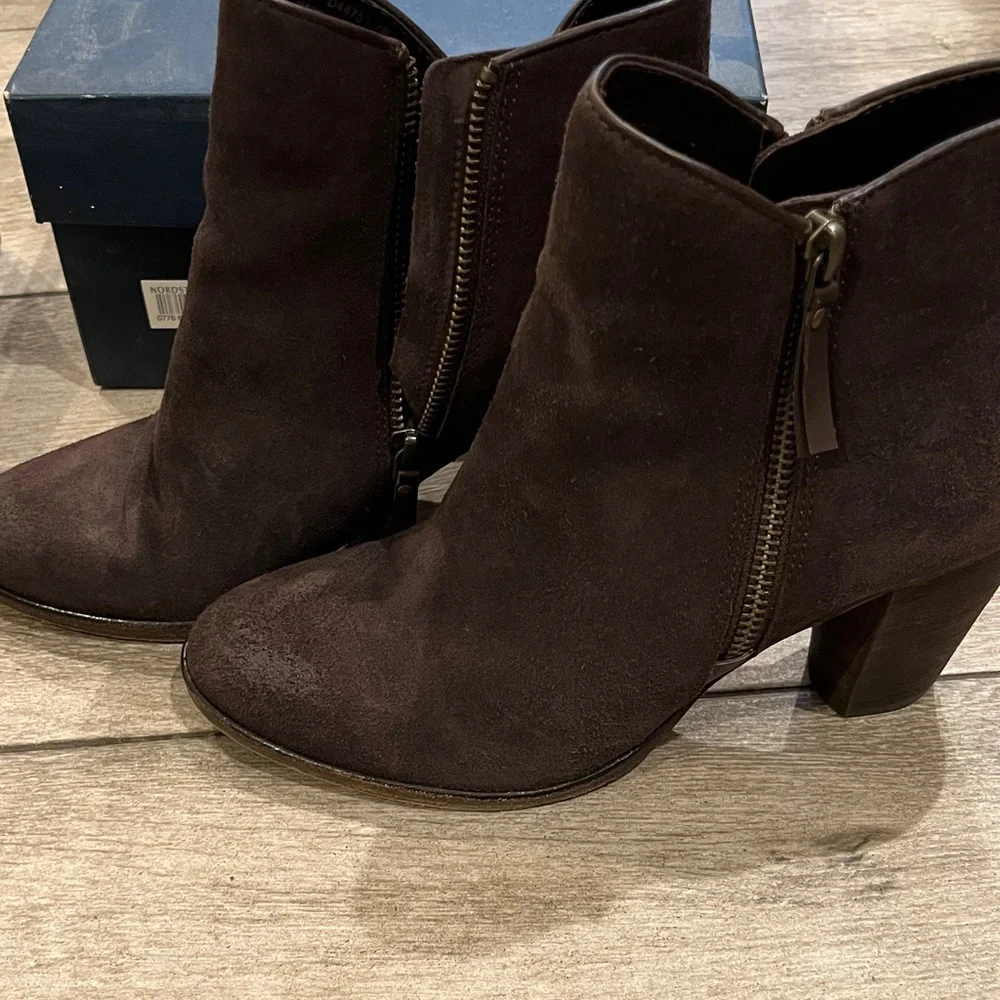 Cole Haan Dark Brown Suede Boots - Picture 3 of 3